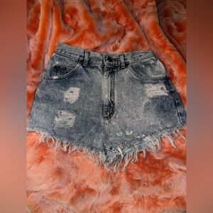 Vintage Lee Distressed Jean Shorts
